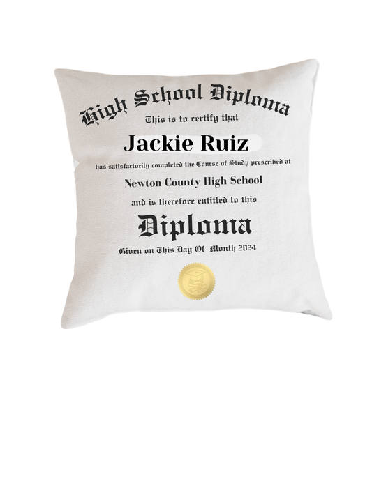 Custom Graduation Pillow 🎓 | Personalized Grad Gift for Preschool to College