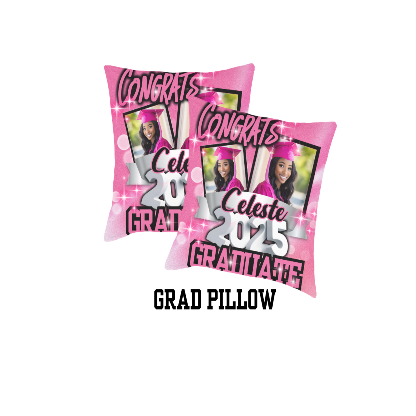 Custom Graduation Pillow 🎓 | Personalized Grad Gift for Preschool to College