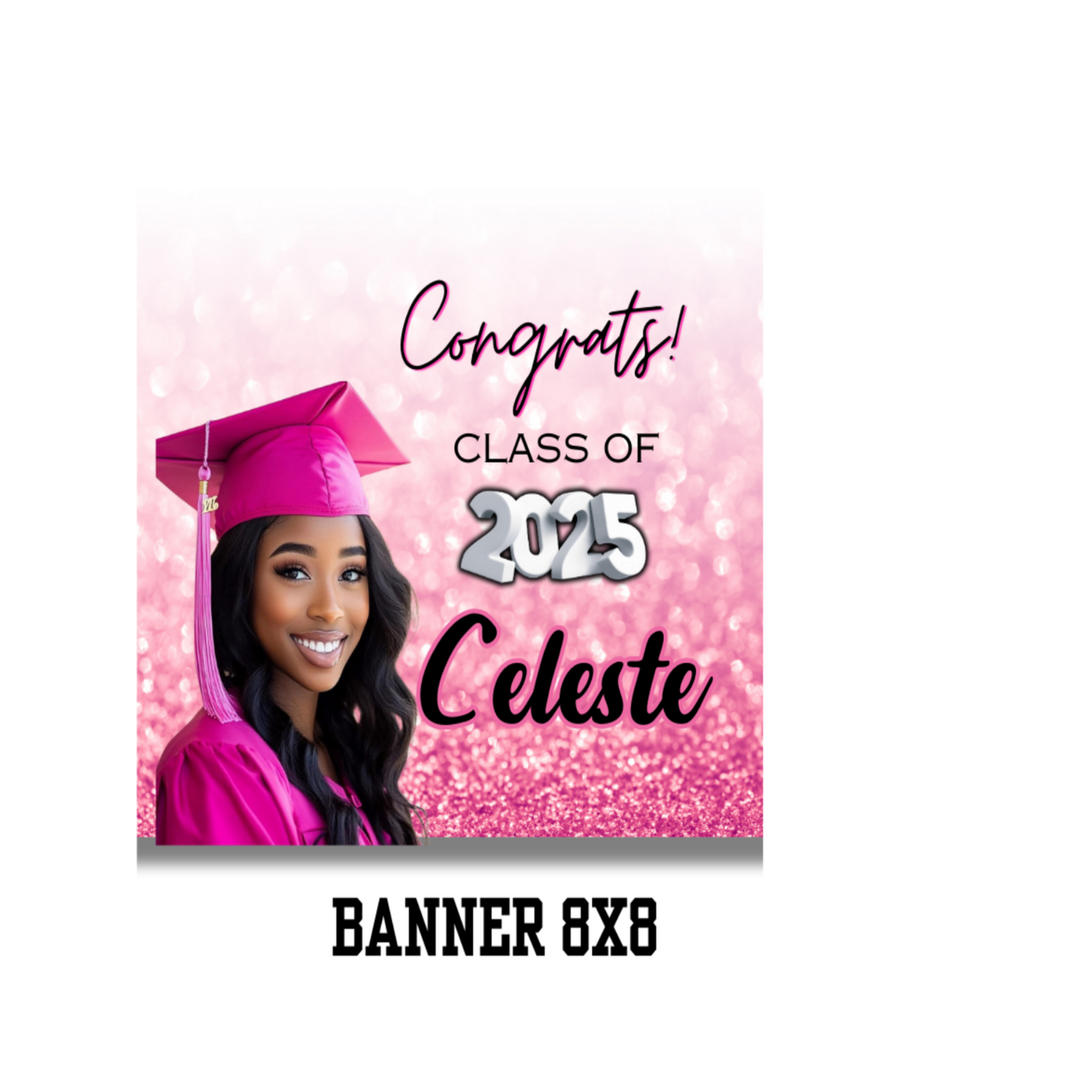 8X8 CUSTOMIZED GRADUATION BACKDROP