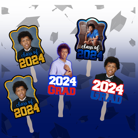 CUSTOMIZED HAND FANS (PACK OF 5)