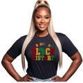 Black History Faux Embroidery Graphic Tee