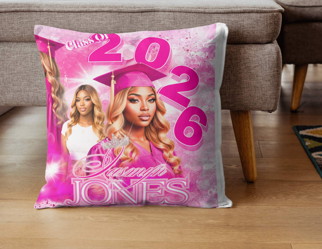 Custom Graduation Pillow 🎓 | Personalized Grad Gift for Preschool to College