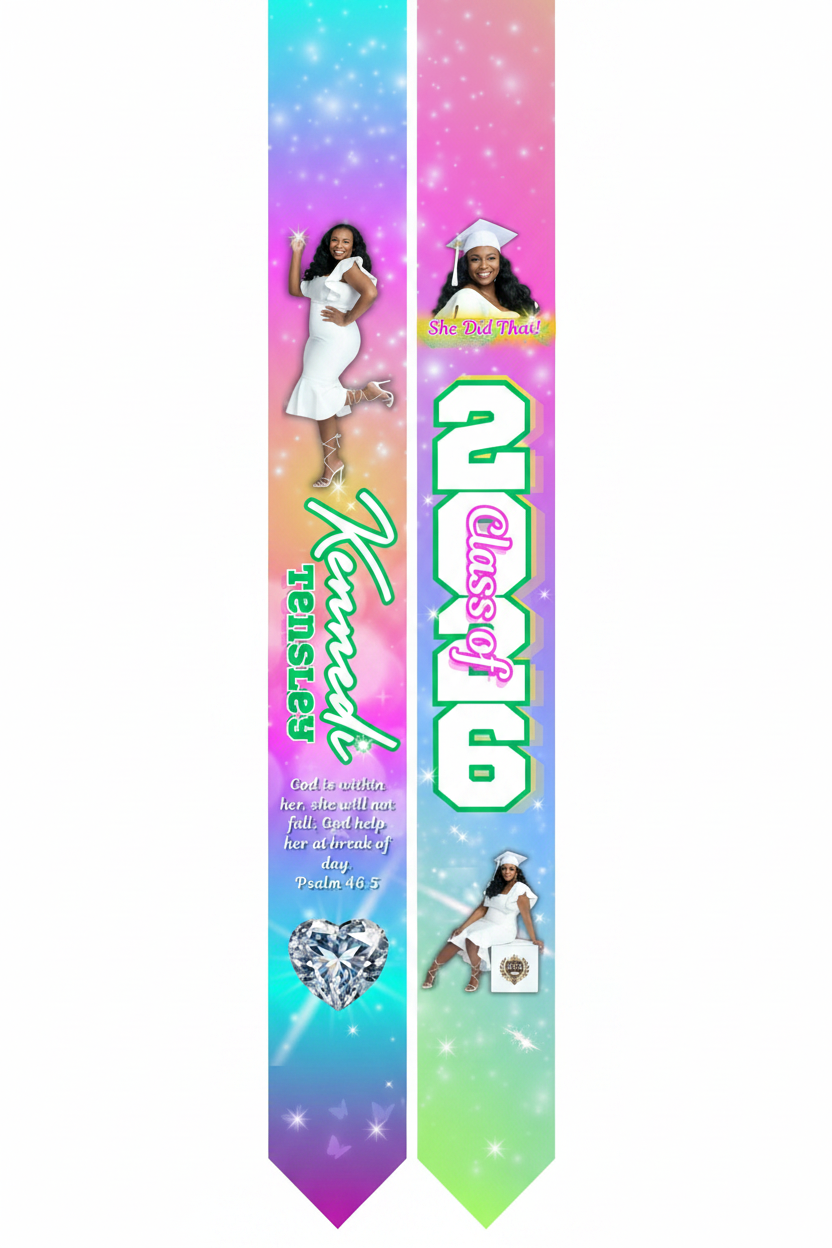 Custom Personalized 60" Graduation Stole