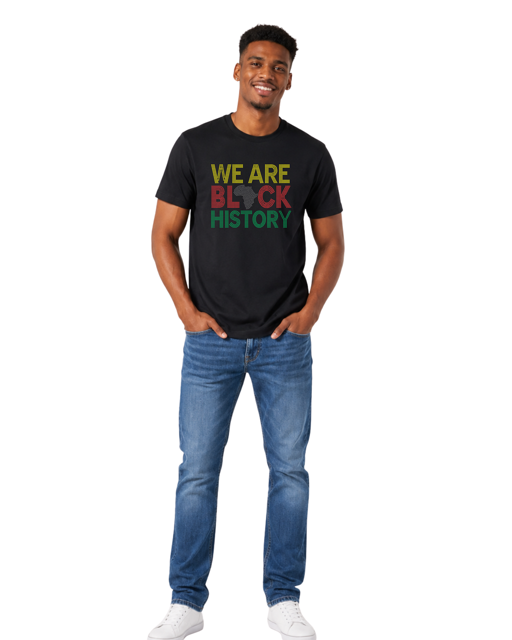 We Are Black History Rhinestone T-Shirt | Black History Month & Juneteenth Tee