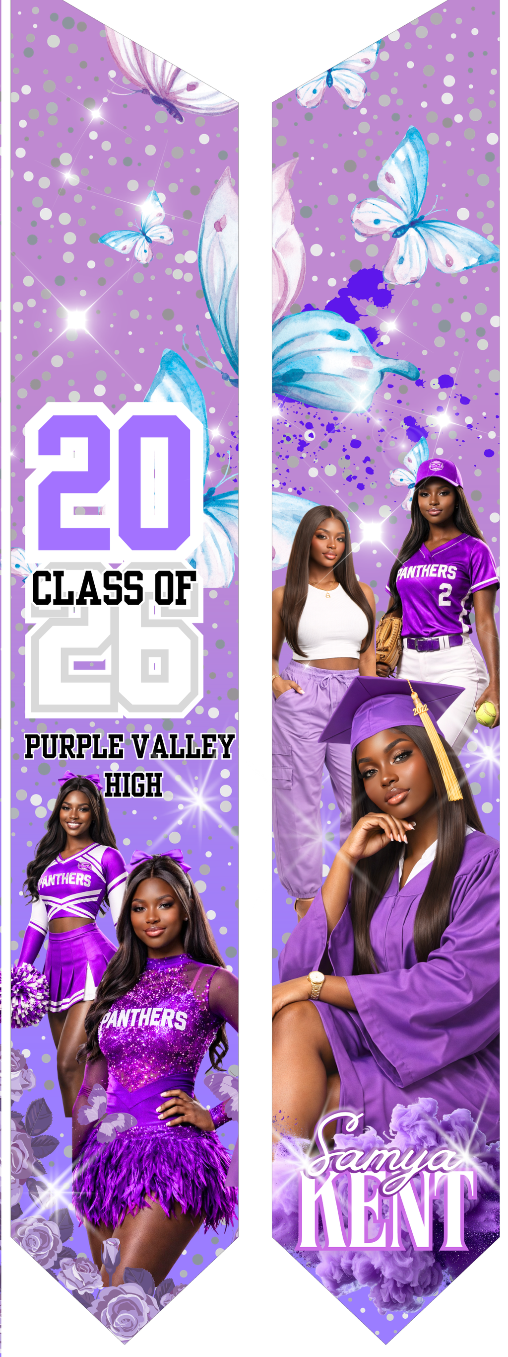 GRADUATION 72" CUSTOM PERSONALIZED STOLE