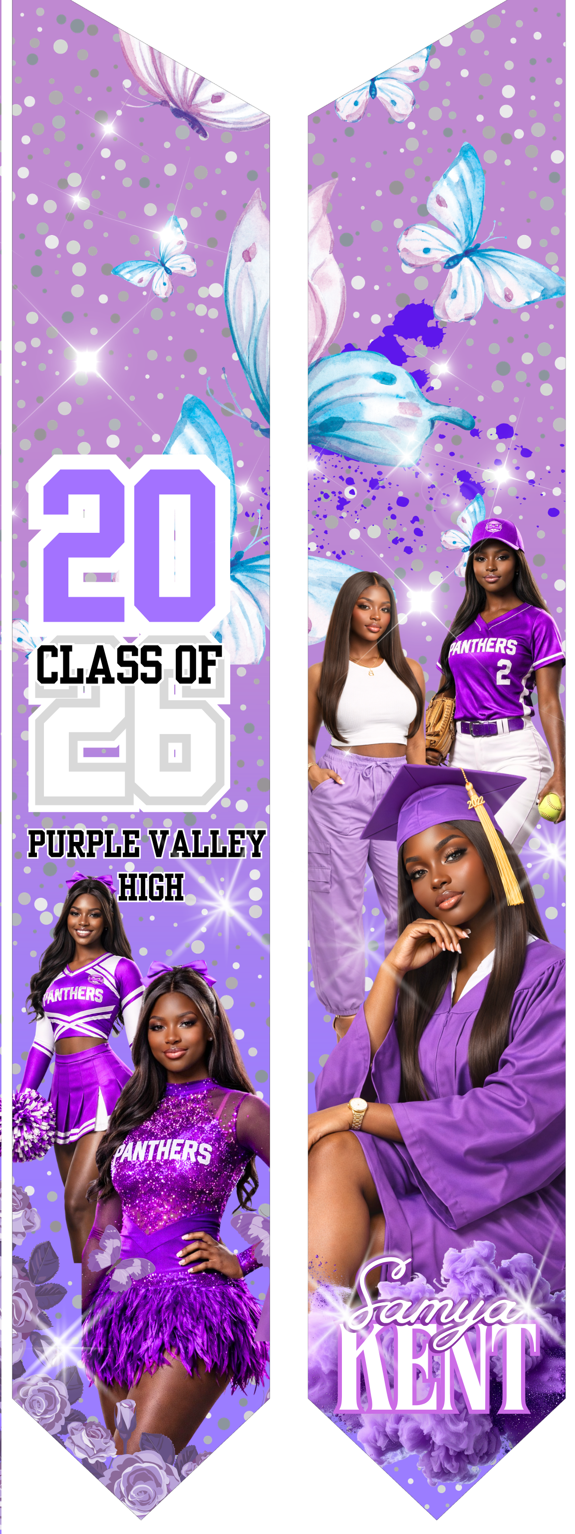 GRADUATION 72" CUSTOM PERSONALIZED STOLE