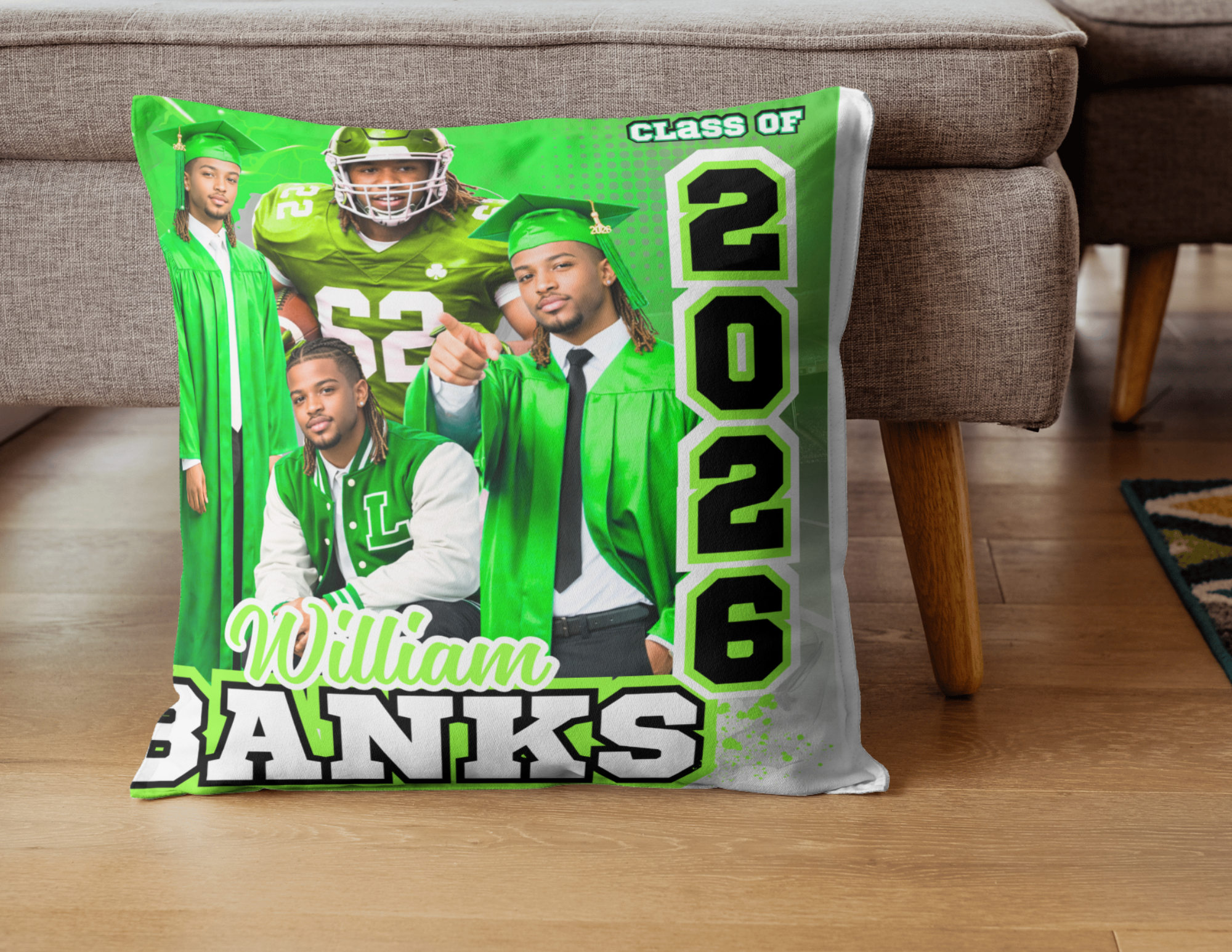 Custom Graduation Pillow 🎓 | Personalized Grad Gift for Preschool to College