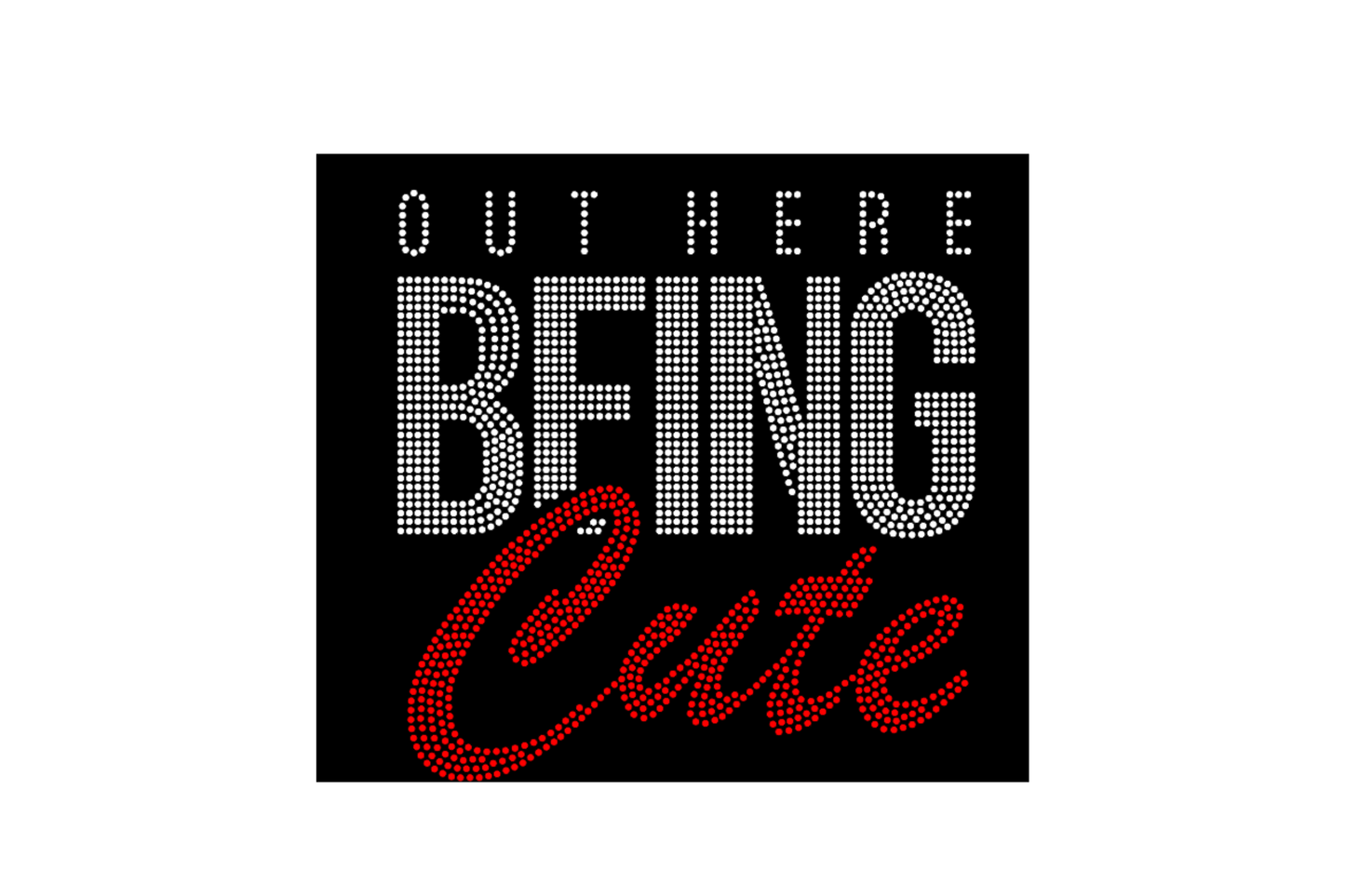 Rhinestone Front Design T-Shirt – Bling Graphic Tee for Women