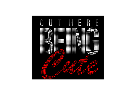 Rhinestone Front Design T-Shirt – Bling Graphic Tee for Women