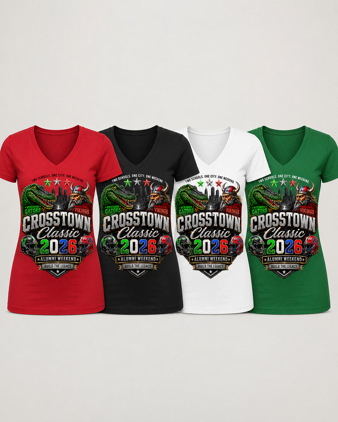 Crosstown Classic 2026 Alumni Weekend VNECK Tshirt