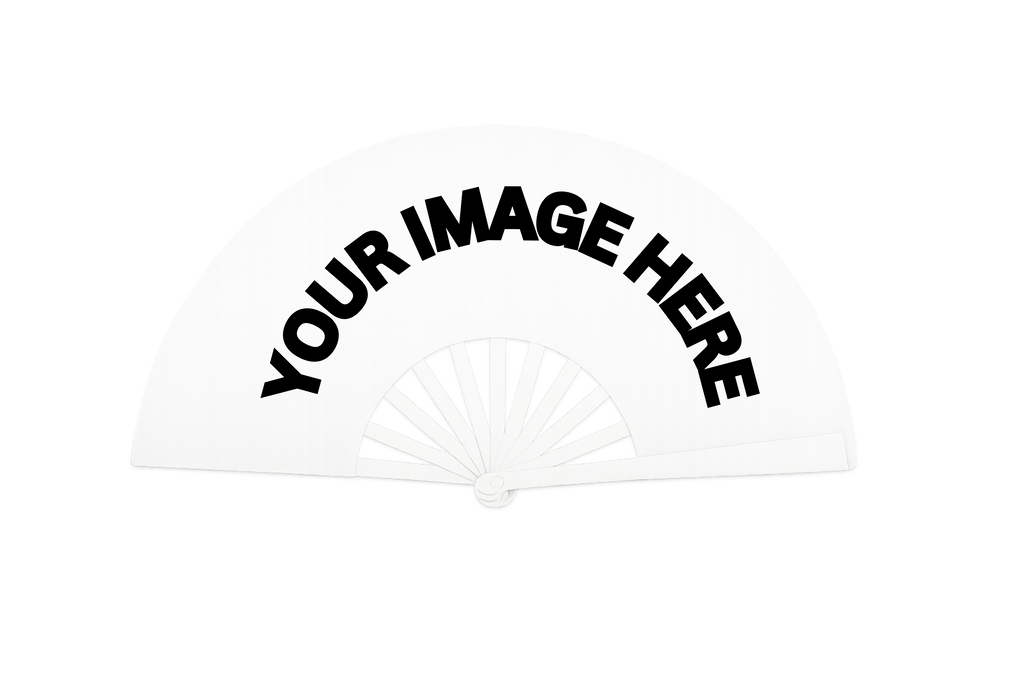 26x13 Custom Clack Fans | Personalized Folding Fans for Events, Graduations & More