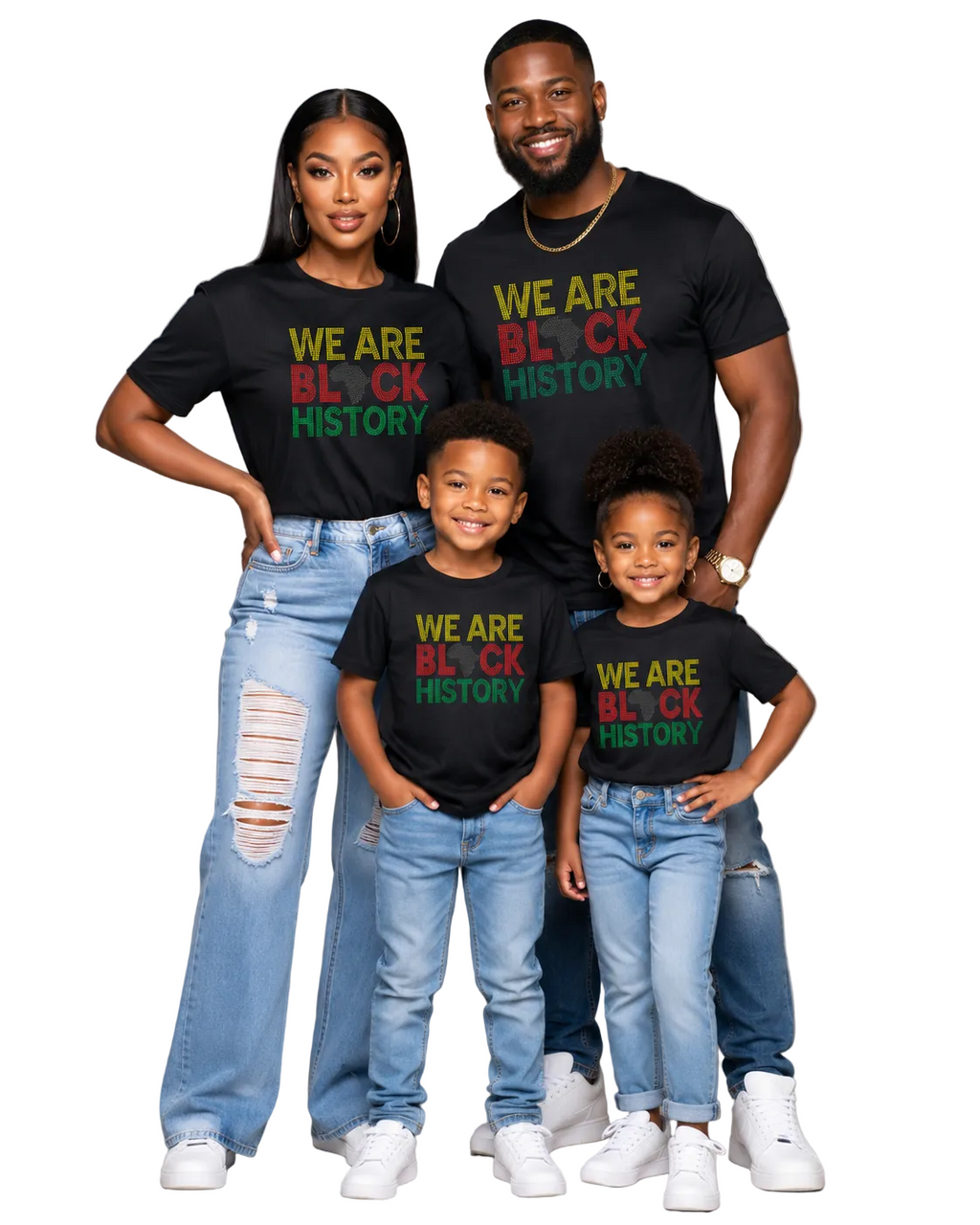 We Are Black History Rhinestone T-Shirt | Black History Month & Juneteenth Tee